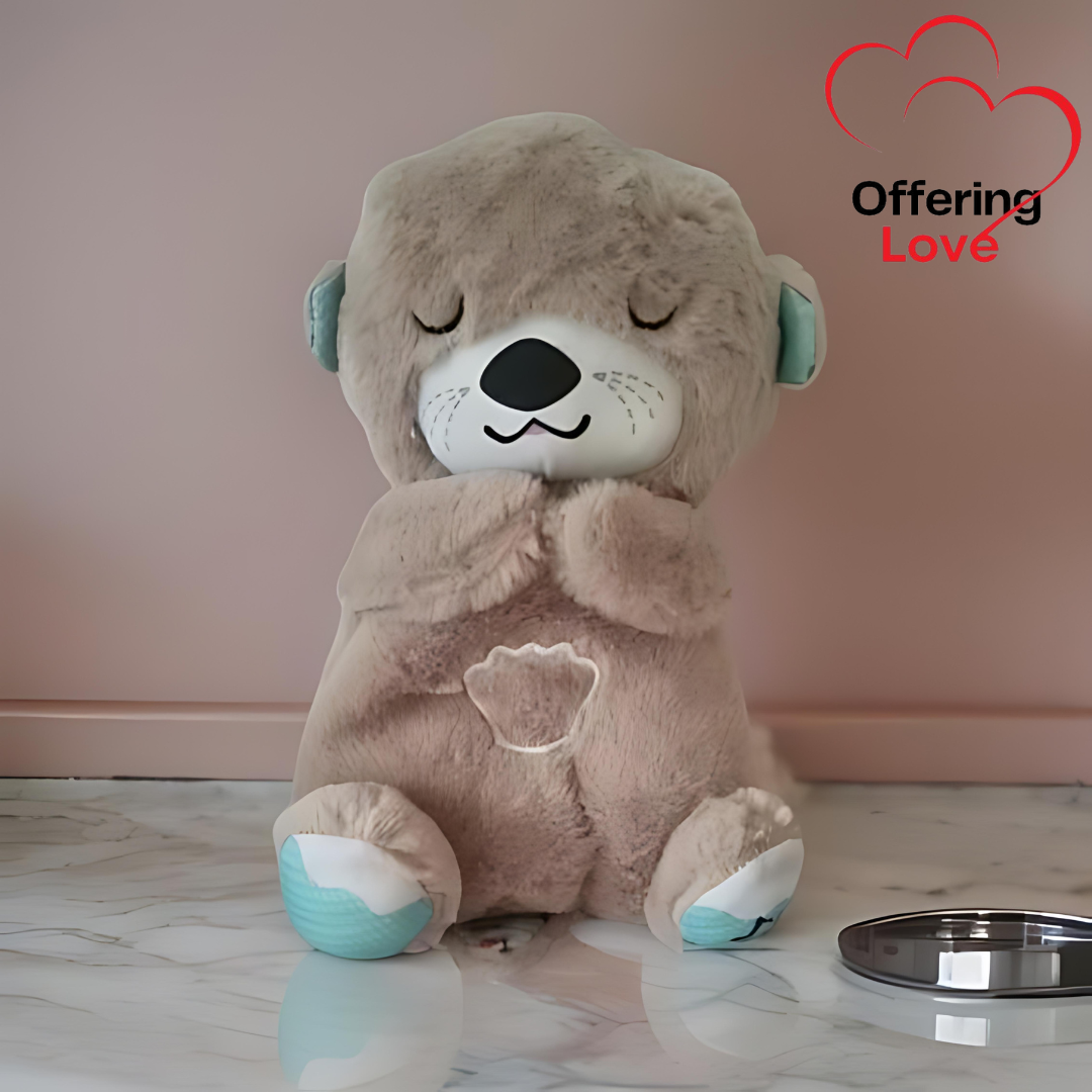 Offering Love ™ Peaceful Cudling  Otter Teddy